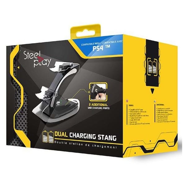 Steelplay Dual Charging Station For PS4 Black Steelplay Dual Charging Station For PS4 Black