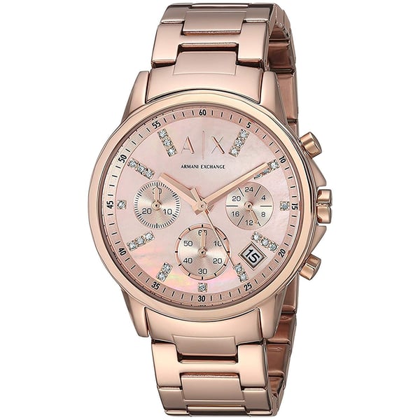 Armani Exchange Rose Gold Stainless Steel Women Watch AX4326