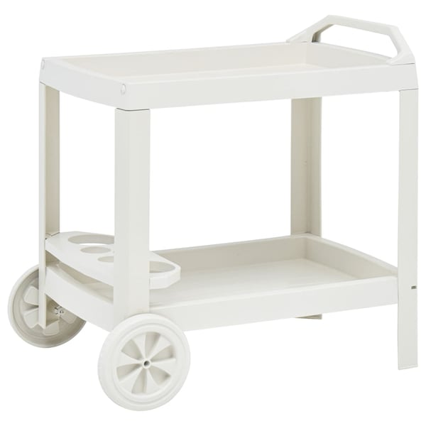 vidaXL Beverage Cart White 69x53x72 cm Plastic vidaXL Beverage Cart White 69x53x72 cm Plastic