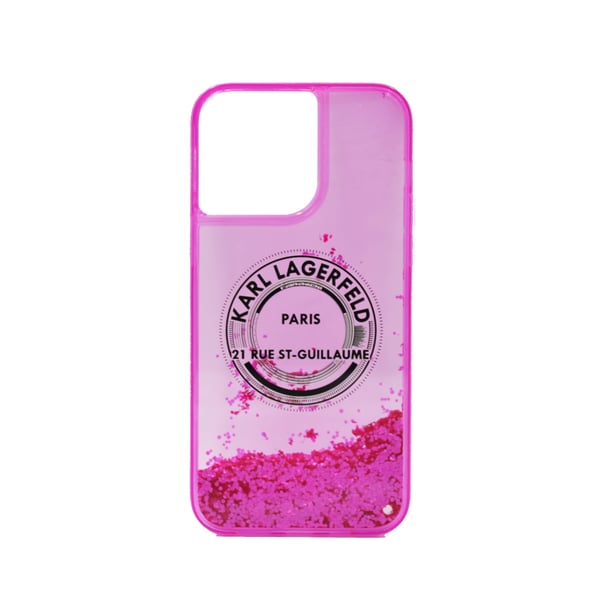 Karl Lagerfeld Liquid Glitter Rsg Hard Case For Iphone 14 Pro Max Pink Karl Lagerfeld Liquid Glitter Rsg Hard Case For Iphone 14 Pro Max Pink