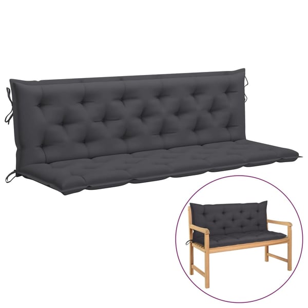 Vidaxl Cushion For Swing Chair Anthracite 180 Cm Fabric Vidaxl Cushion For Swing Chair Anthracite 180 Cm Fabric