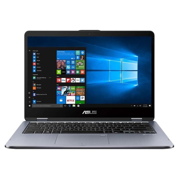 Asus VivoBook Flip 14 TP410UA-EC566T Laptop - Core i3 2.4GHz 4GB 1TB+8GB Shared Win10 14inch FHD Grey
