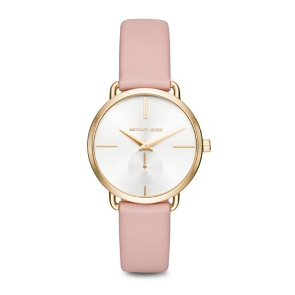 Michael Kors MK2659 Portia White Dial Blush Pink Leather Ladies Watch