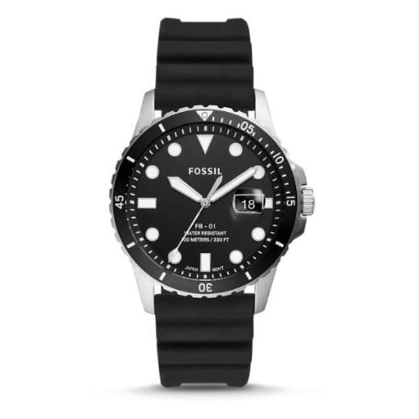 Fossil FB-01 Black Silicone Analog Men Watch FS5660