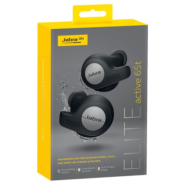 Jabra Elite 65t True Wireless Earbuds Titanium Black Jabra Elite 65t True Wireless Earbuds Titanium Black