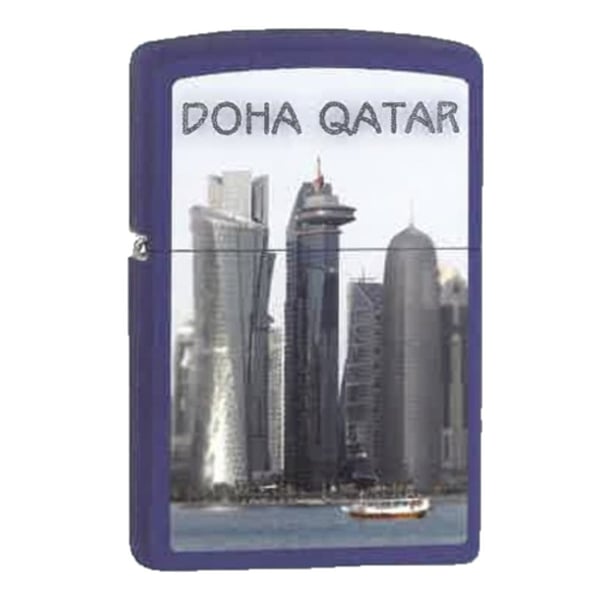 Zippo CI400138 229 Qatar Doha Nature Royal Blue Matte Windproof Lighter