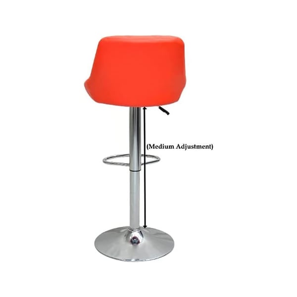 Buy Barstool Chair Pu Leather And Stainless Steel Base Adjustable Bar