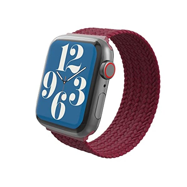 Gear4 Braided Band designed for Apple Watch Series 8/7 (41mm), Series 6/SE/5/4 (40mm) and Series 3/2/1 (38mm) - Wine Gear4 Braided Band designed for Apple Watch Series 8/7 (41mm), Series 6/SE/5/4 (40mm) and Series 3/2/1 (38mm) - Wine