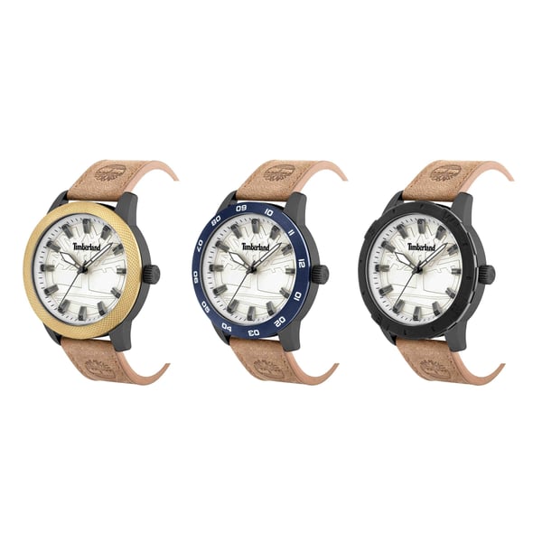 Timberland Maybury Tan Leather Analog Men Watch