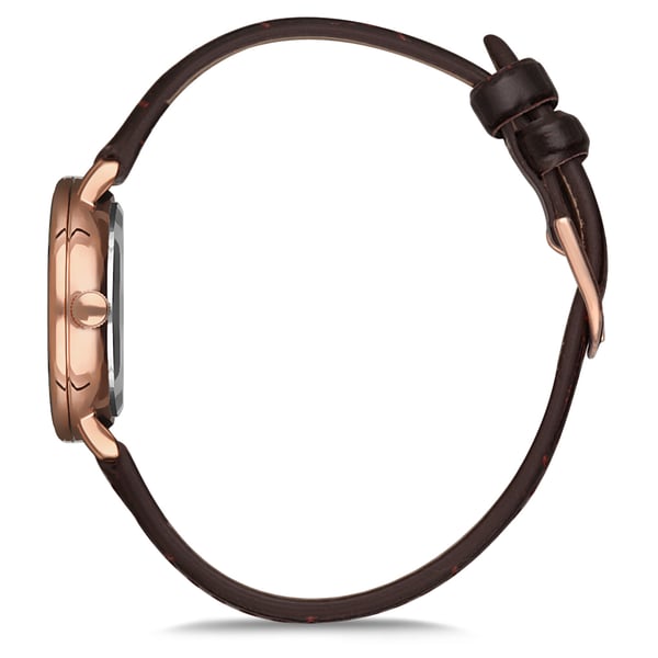 Omax Dome Series Brown Leather Analog Watch For Women DCD002R35I Omax Dome Series Brown Leather Analog Watch For Women DCD002R35I