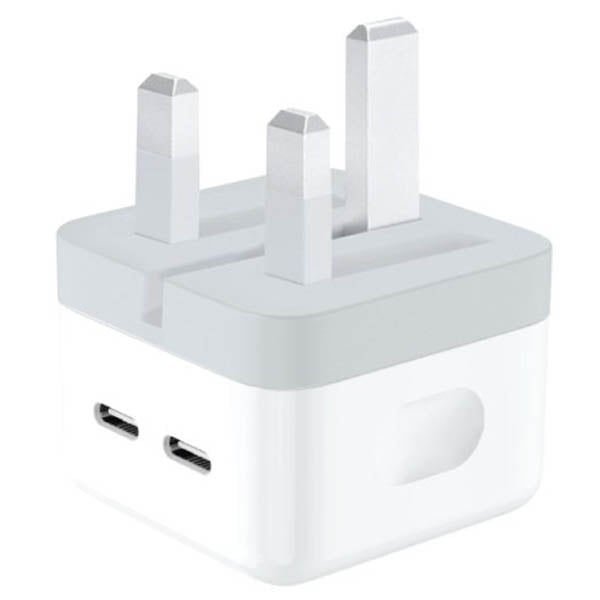 Trands 2 Port Wall Charger White Trands 2 Port Wall Charger White