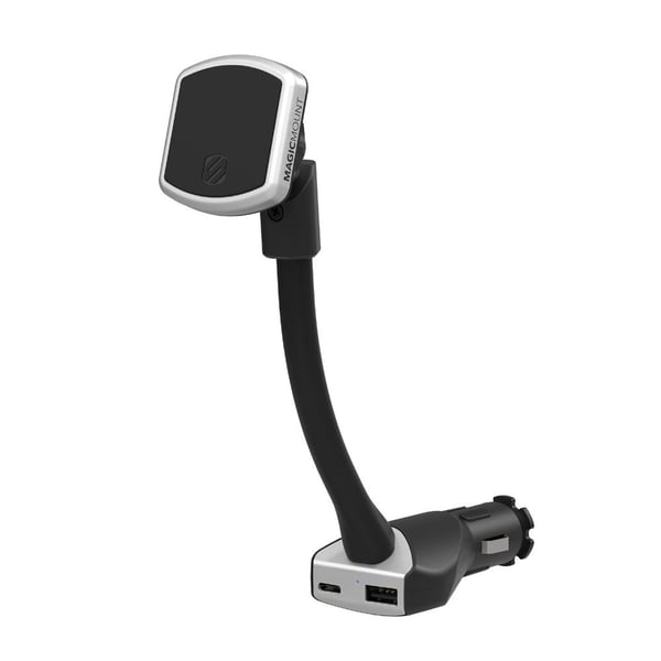Scosche Magic Mount Pro Power Socket Mount 18W USB-C & 12W USB-A Scosche Magic Mount Pro Power Socket Mount 18W USB-C & 12W USB-A