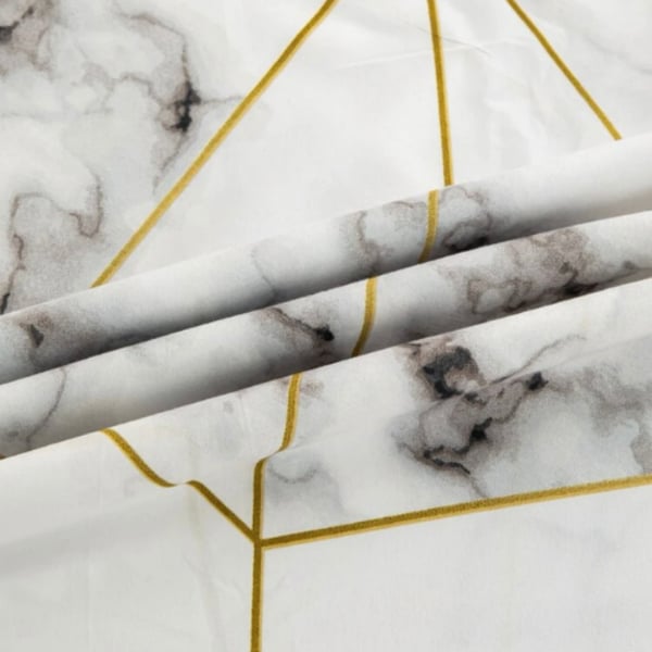 Luna Home Single Size 4 Pieces Bedding Set Without Filler, Geometric Marble Design Luna Home Single Size 4 Pieces Bedding Set Without Filler, Geometric Marble Design