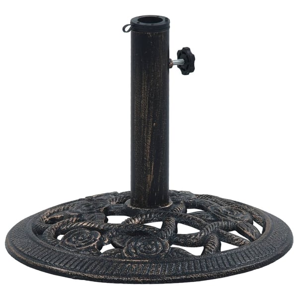 Vidaxl Umbrella Base Black And Bronze 9 Kg 40 Cm Cast Iron