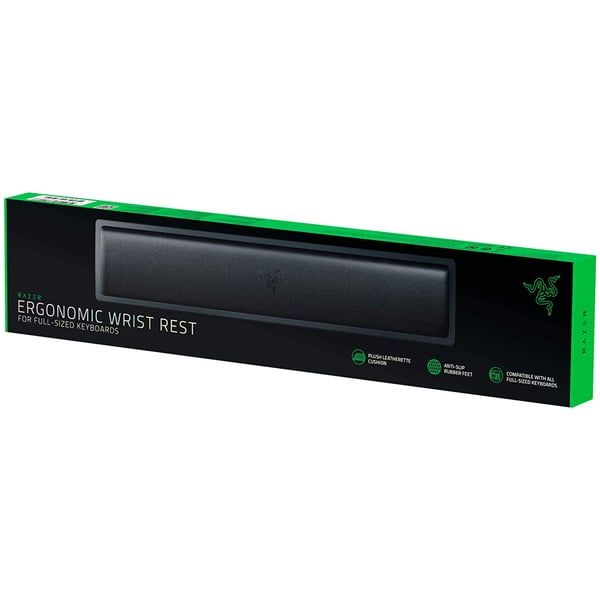 Razer Ergonomic Wrist Rest Standard Full Sized, Plush Leatherette rc21-01470200-r3m1 Razer Ergonomic Wrist Rest Standard Full Sized, Plush Leatherette rc21-01470200-r3m1