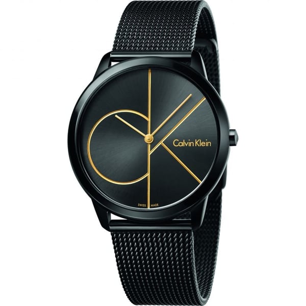 Calvin Klein Minimal Black Stainless Steel Men Watch - K3M214-X1
