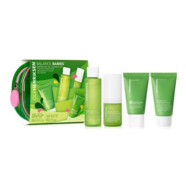 Ole Henriksen Balance Babies Mattifying Oil Control Set (Cold Plunge Pore Mask, Oil Control Toner, Sauna Scrub, and Hydrator)