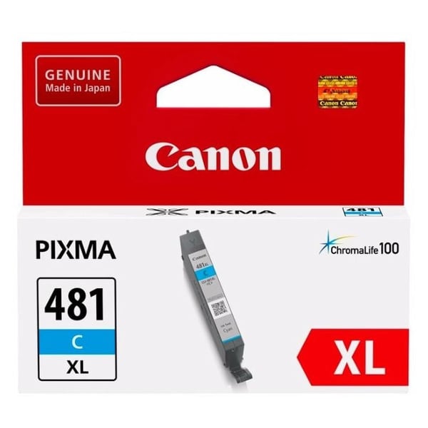Canon CLI481XLC Inkjet Cartridge Cyan Canon CLI481XLC Inkjet Cartridge Cyan