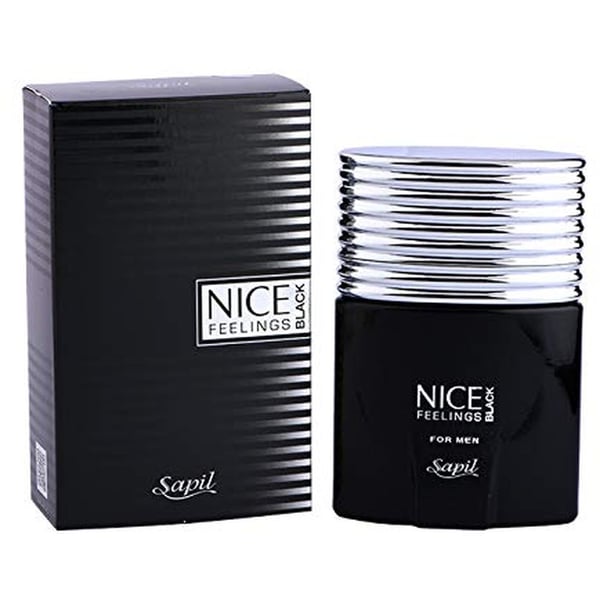 Sapil Nice Feelings Black Perfume For Men 75ml Eau de Toilette Sapil Nice Feelings Black Perfume For Men 75ml Eau de Toilette