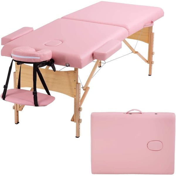 COOLBABY Portable Bed SPA Height Adjustable Massage Table 77inch Long 28inch Wide 2-Fold PU Portable Salon Bed 2 Inch Thick Sponge Deluxe Backpack Reiki Table KYBJ-301-SRK01 COOLBABY Portable Bed SPA Height Adjustable Massage Table 77inch Long 28inch Wide 2-Fold PU Portable Salon Bed 2 Inch Thick Sponge Deluxe Backpack Reiki Table KYBJ-301-SRK01