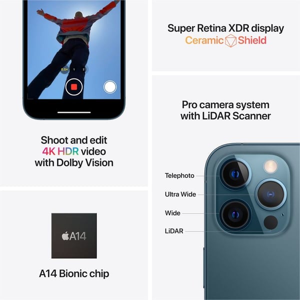 iPhone 12 Pro Max 128GB Pacific Blue (FaceTime - Japan Specs) iPhone 12 Pro Max 128GB Pacific Blue (FaceTime - Japan Specs)
