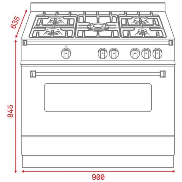 TEKA FS 903 5VE 90cm Free Standing Cooker with vitroceramic hob and multifunction electric oven TEKA FS 903 5VE 90cm Free Standing Cooker with vitroceramic hob and multifunction electric oven