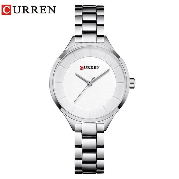 CRN9015-SLVR/WHT-Sophistication with effortless glamour CRN9015-SLVR/WHT-Sophistication with effortless glamour