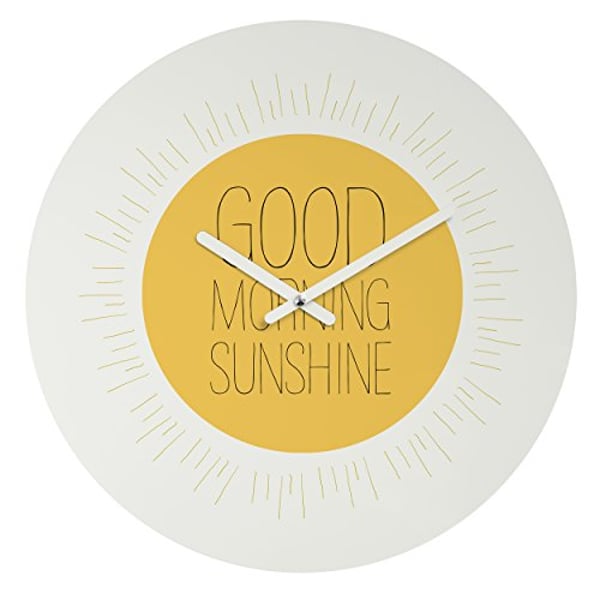 Deny Designs Allyson Johnson, Morning Sunshine, Round Clock, Round, 12