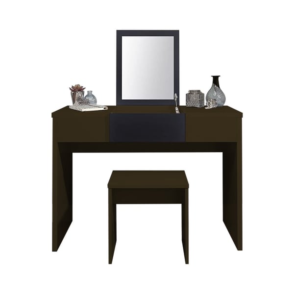 Buy Asghar Furniture Oriana Vanity Dressing Table Black/Brown