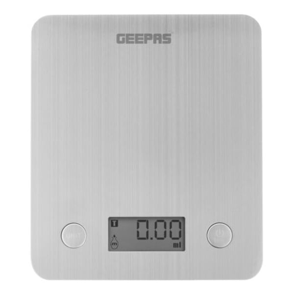 Geepas Silver Kitchen Scale With LCD Display