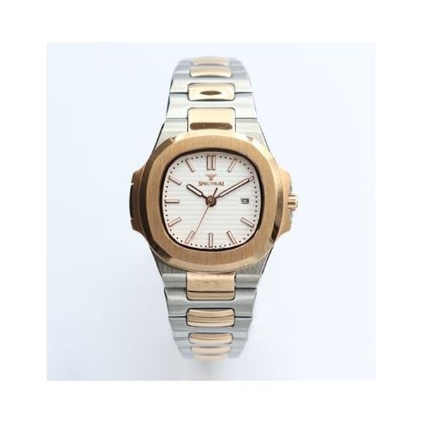 Spectrum Explorer Stainless Steel Men's Two Tone Rose Watch - 12583M-4 Spectrum Explorer Stainless Steel Men's Two Tone Rose Watch - 12583M-4