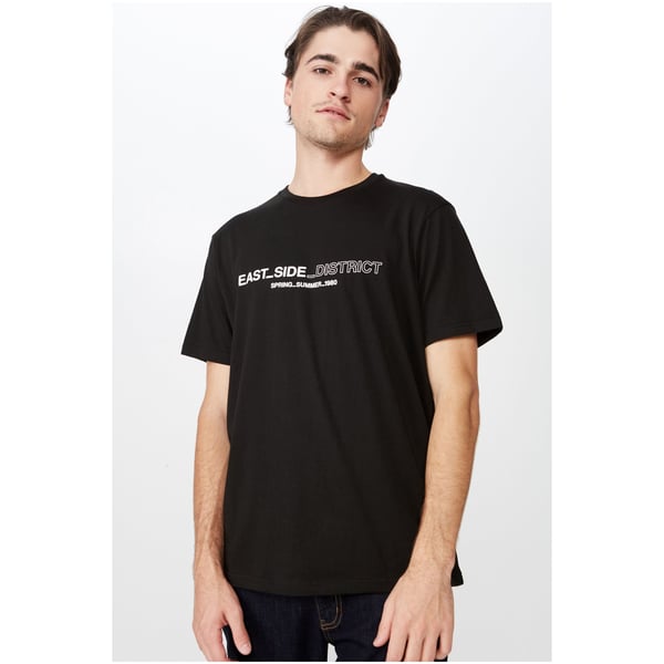 Cotton On Tbar Urban T-Shirt Black Small