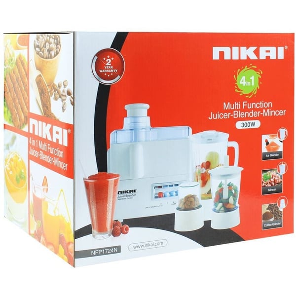 Nikai 4 in 1 Food Processor NFP1724N Nikai 4 in 1 Food Processor NFP1724N