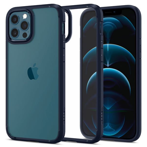 Spigen Ultra Hybrid Designed For iPhone 12/12 Pro Case Cover (6.1inch)- Navy Blue Spigen Ultra Hybrid Designed For iPhone 12/12 Pro Case Cover (6.1inch)- Navy Blue