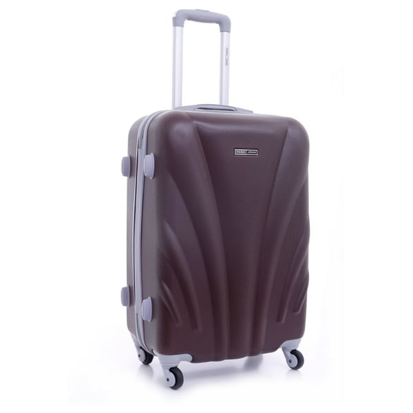 Para John ABS Luggage Travel Trolley With 4 Wheels 3pcs Set Coffee Para John ABS Luggage Travel Trolley With 4 Wheels 3pcs Set Coffee