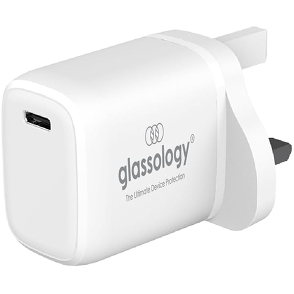 Glassology USB-C Power Adapter White Glassology USB-C Power Adapter White