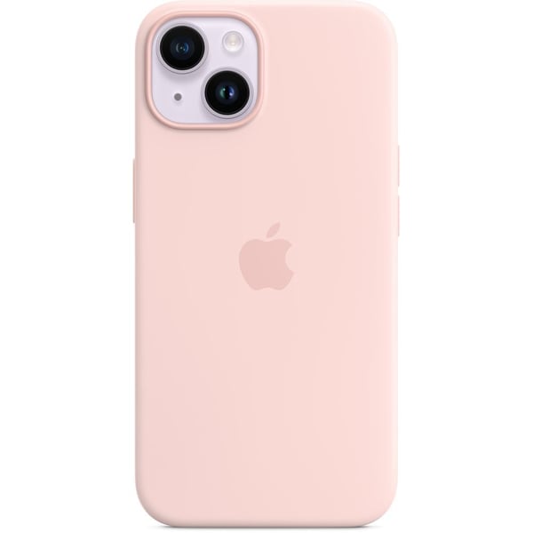 Apple iPhone 14 Silicone Case Chalk Pink with MagSafe Apple iPhone 14 Silicone Case Chalk Pink with MagSafe