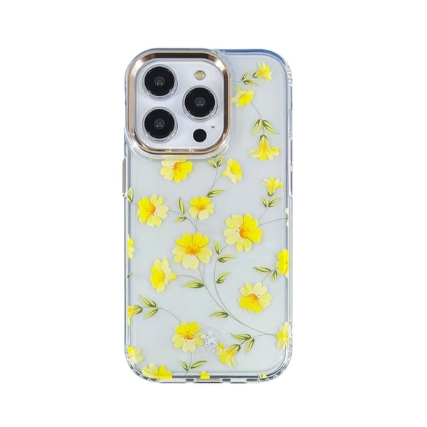 Santa Floral Design Printed Clear Phone Case for iPhone 14 Pro - Floral Santa Floral Design Printed Clear Phone Case for iPhone 14 Pro - Floral