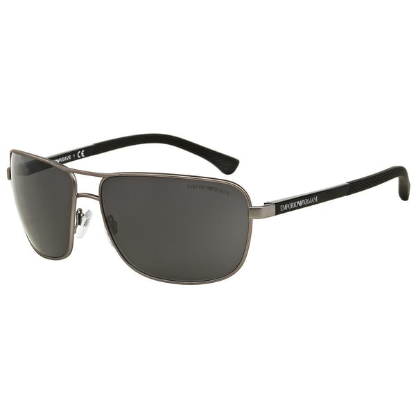 Emporio Armani Grey Metal Men EM-2033-313087-64 Sunglasses