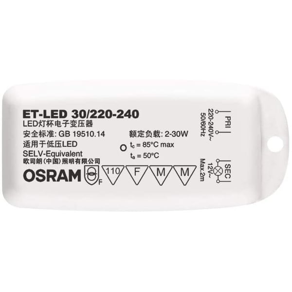 Osram Led Transformer 0-30w Et-popular | Electronic Control Gears For Traditional Lighting