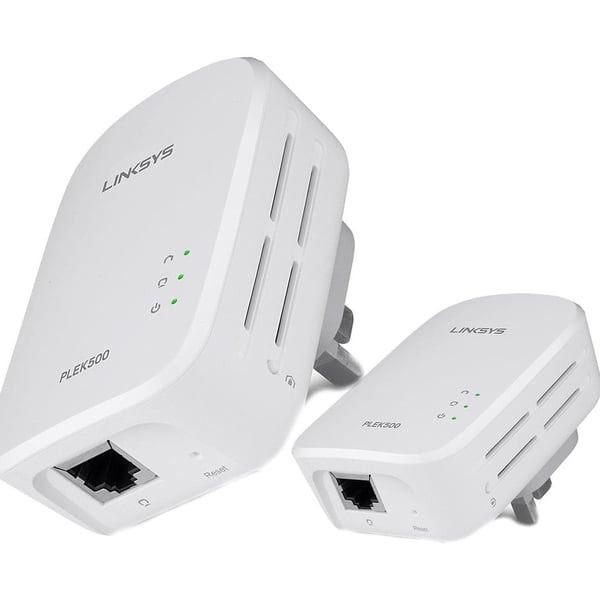 Linksys PLEK500 Powerline Homeplug AV2 Network Adaptor Kit