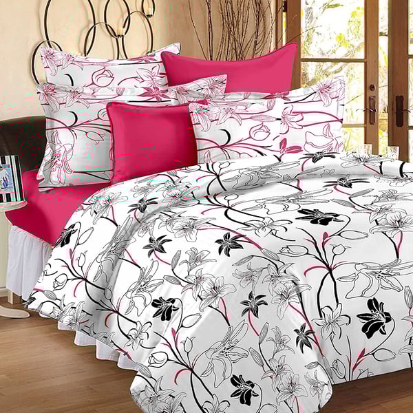Buy StoryHome Flat Double Bedding Set, MultiColour, 225 x 250 cm