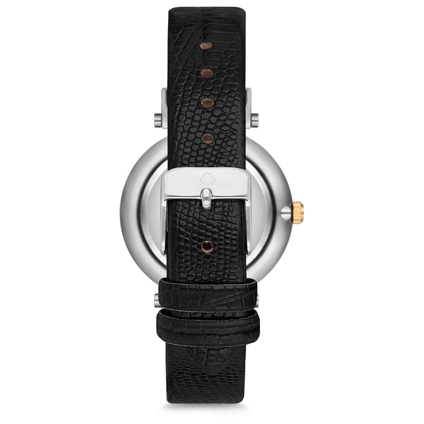 Omax Sunset Series Black Leather Analog Watch For Women SU001P62I Omax Sunset Series Black Leather Analog Watch For Women SU001P62I
