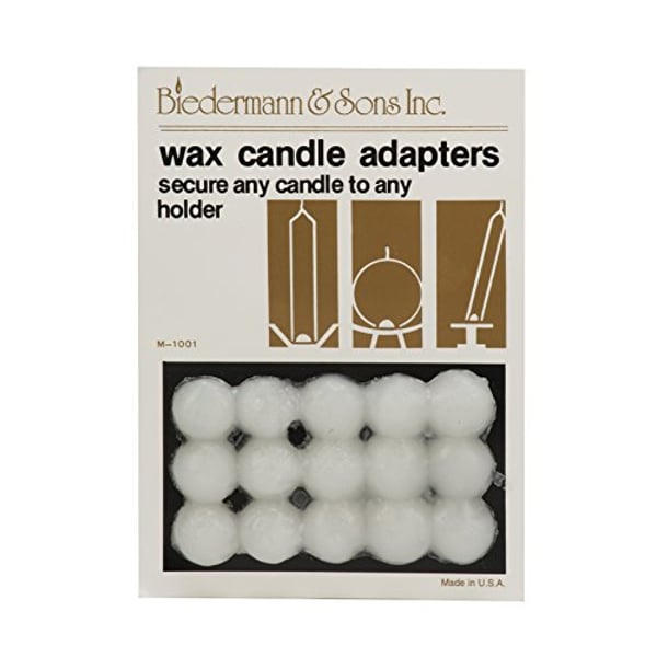 Biedermann & Sons Wax Candle Adapters, 12 Cards Biedermann & Sons Wax Candle Adapters, 12 Cards