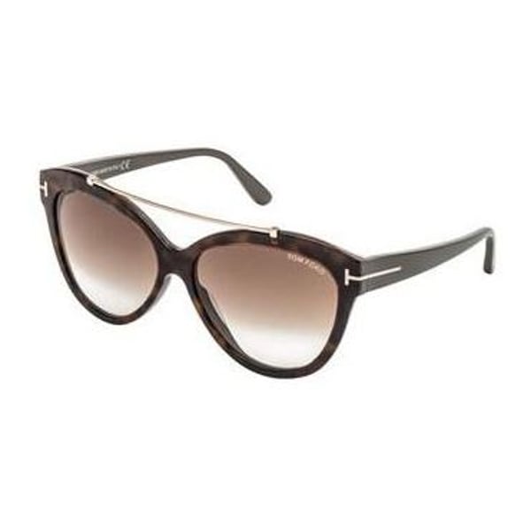 Tom Ford Livia Blonde Havana Plastic Female Sunglasses