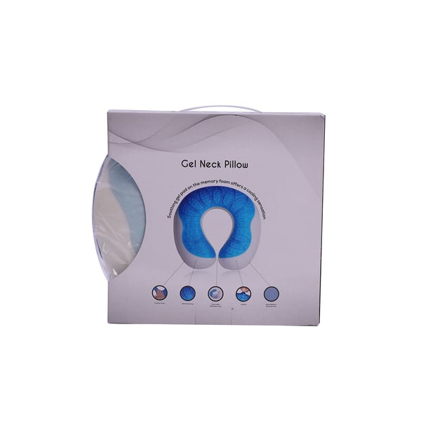 Gel Neck Pillow 30x29x9cm White Gel Neck Pillow 30x29x9cm White