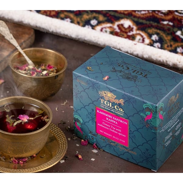 Buy TGL Co. Kashmiri Saffron Kahwa Green Tea(Teabags) Online in UAE