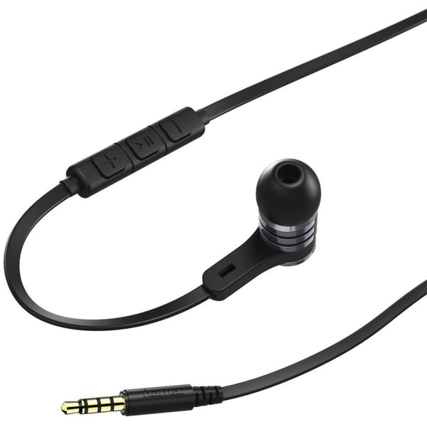 Hama 184018 Intense Wired In Ear Stereo Headset Black