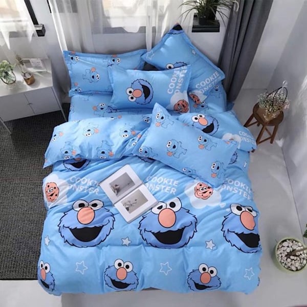 Buy Double Size Elmo Design Bedding Set of 6 Pieces Online in UAE
