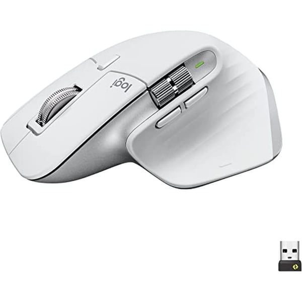 Logitech MX Master 3s Performance Wireless Mouse, Pale Grey